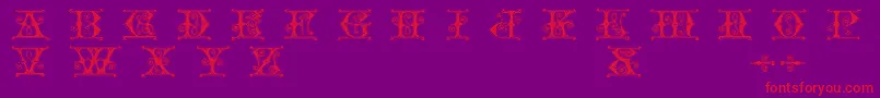 Gender Font – Red Fonts on Purple Background