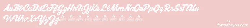 MoonWalkerPersonalUse Font – White Fonts on Pink Background