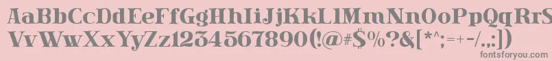 Lissain Font – Gray Fonts on Pink Background