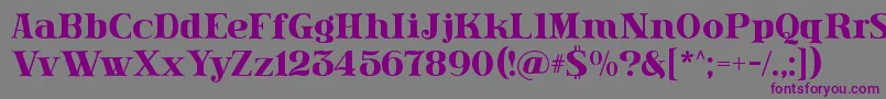 Lissain Font – Purple Fonts on Gray Background