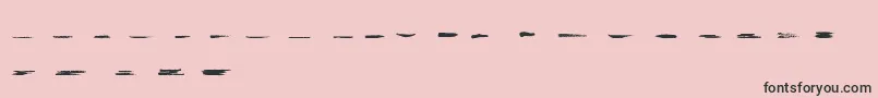 GrungeStrokes01 Font – Black Fonts on Pink Background