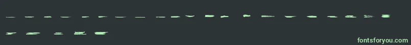 GrungeStrokes01 Font – Green Fonts on Black Background