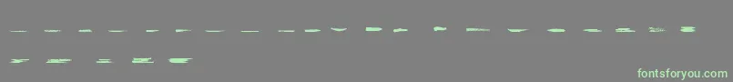 GrungeStrokes01-Schriftart – Grüne Schriften auf grauem Hintergrund