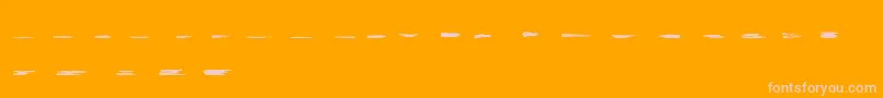 GrungeStrokes01 Font – Pink Fonts on Orange Background