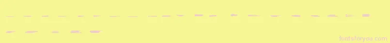 GrungeStrokes01 Font – Pink Fonts on Yellow Background