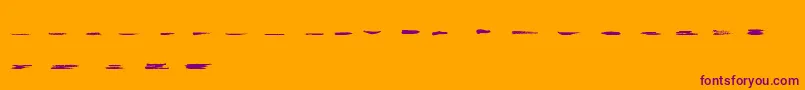 GrungeStrokes01 Font – Purple Fonts on Orange Background
