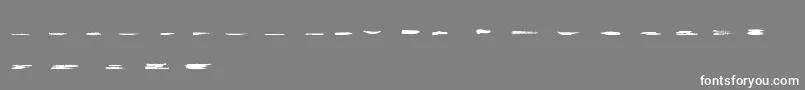 GrungeStrokes01 Font – White Fonts on Gray Background