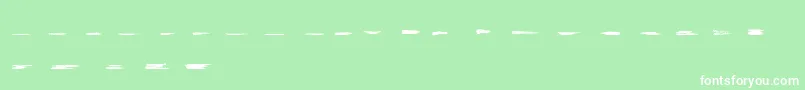 Police GrungeStrokes01 – polices blanches sur fond vert