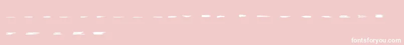 GrungeStrokes01 Font – White Fonts on Pink Background