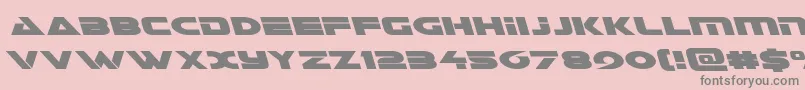 Fonte Galantleft – fontes cinzas em um fundo rosa