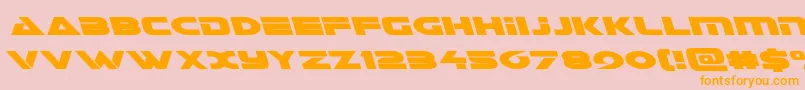 Galantleft Font – Orange Fonts on Pink Background