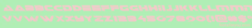 Galantleft Font – Pink Fonts on Green Background