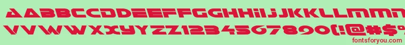 Galantleft Font – Red Fonts on Green Background