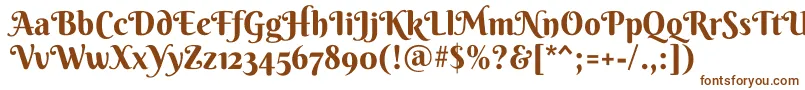 BerkshireswashRegular Font – Brown Fonts on White Background