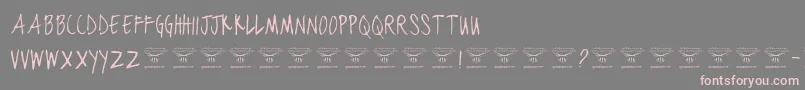 More about BlackjacketboysThin Font BlackjacketboysThin Font – Pink Fonts on Gray Background