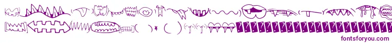 Creaturebuildermouths Font – Purple Fonts