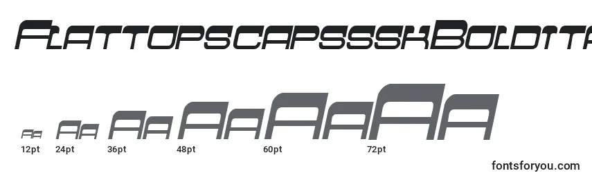 FlattopscapssskBolditalic Font Sizes