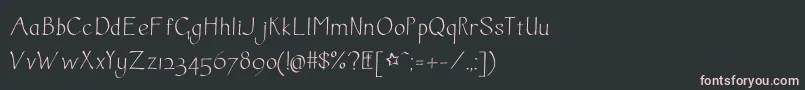 Шрифт Inkcalig – розовые шрифты на чёрном фоне