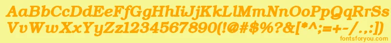 More about ErBukinist866BoldItalic Font ErBukinist866BoldItalic Font – Orange Fonts on Yellow Background