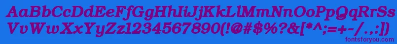 En savoir plus sur la police ErBukinist866BoldItalic Police ErBukinist866BoldItalic – polices violettes sur fond bleu