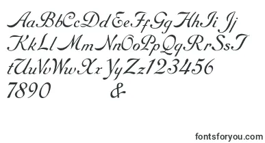 RoundhandFree font – old Fonts