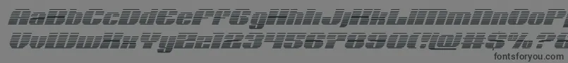 Nolocontendregradital-Schriftart – Schwarze Schriften auf grauem Hintergrund