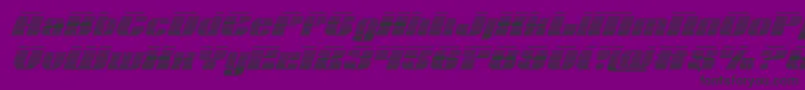 Nolocontendregradital Font – Black Fonts on Purple Background