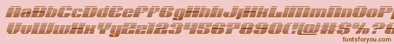 Fonte Nolocontendregradital – fontes marrons em um fundo rosa