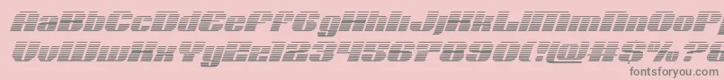 Nolocontendregradital-Schriftart – Graue Schriften auf rosa Hintergrund
