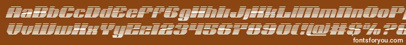 Nolocontendregradital Font – White Fonts on Brown Background