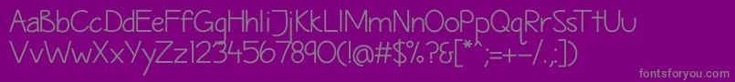MaritimeSans Font – Gray Fonts on Purple Background