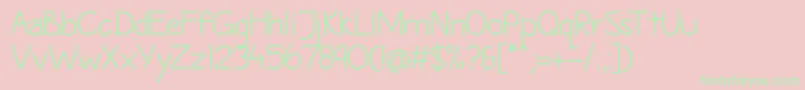 Шрифт MaritimeSans – зелёные шрифты на розовом фоне