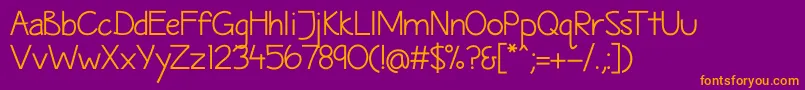 Шрифт MaritimeSans – оранжевые шрифты на фиолетовом фоне