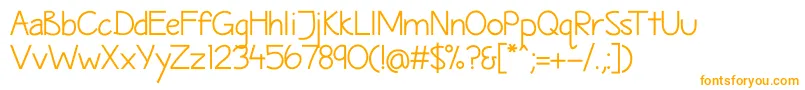 Шрифт MaritimeSans – оранжевые шрифты на белом фоне