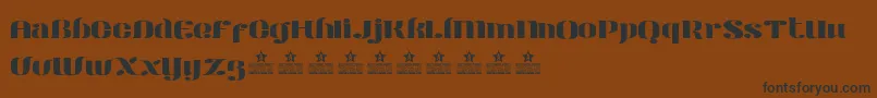 fuente ModernStencilPersonalUse – Fuentes Negras Sobre Fondo Marrón