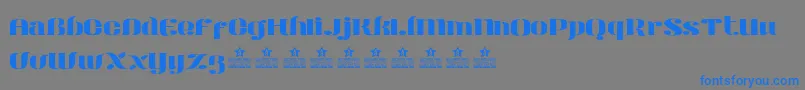 ModernStencilPersonalUse Font – Blue Fonts on Gray Background