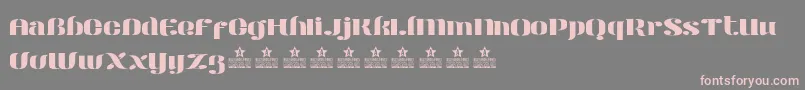 ModernStencilPersonalUse Font – Pink Fonts on Gray Background