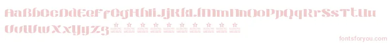 フォントModernStencilPersonalUse – ピンクのフォント