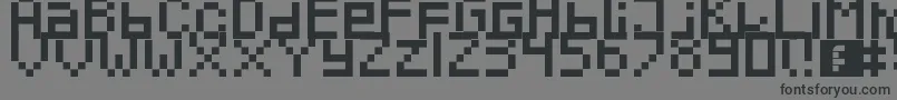Шрифт Pixeled – чёрные шрифты на сером фоне