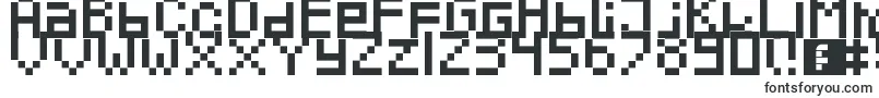 Шрифт Pixeled – шрифты для Adobe Muse