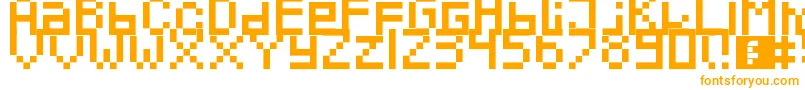 Pixeled-fontti – oranssit fontit