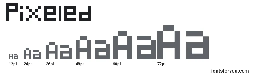Pixeled Font Sizes