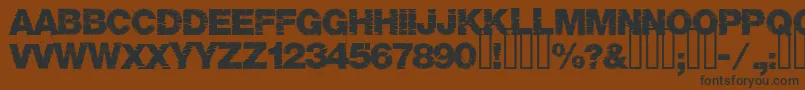 Base05 Font – Black Fonts on Brown Background