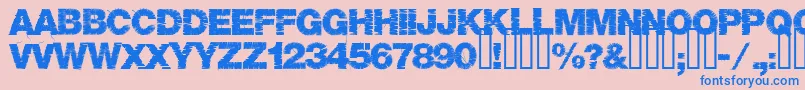 Base05 Font – Blue Fonts on Pink Background