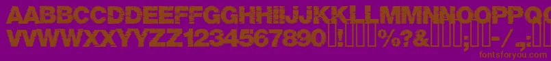 Base05 Font – Brown Fonts on Purple Background