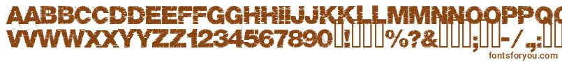 Base05-fontti – ruskeat fontit valkoisella taustalla