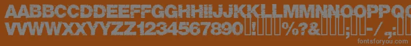 Шрифт Base05 – серые шрифты на коричневом фоне
