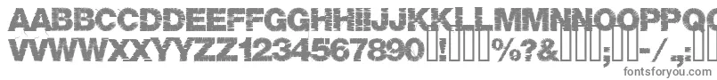 フォントBase05 – 白い背景に灰色の文字