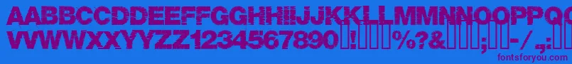 Base05 Font – Purple Fonts on Blue Background