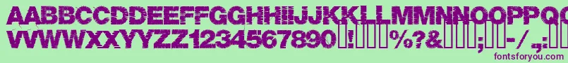 Base05 Font – Purple Fonts on Green Background